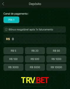 deposits TRVBET